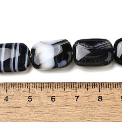 Натуральные полосатые агатовые / полосатые агатовые бусинки&nbsp;G-B137-B01-01B