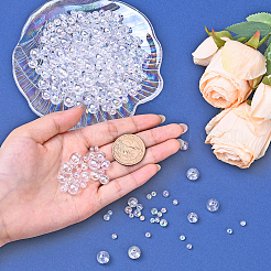 500шт 5 стиля прозрачные акриловые бусины&nbsp;MACR-YW0004-02