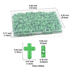 200 шт. Непрозрачные акриловые бусины&nbsp;SACR-FS0001-39J