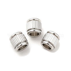 Европейские бусины из нержавеющей стали 201 STAS-M089-03P