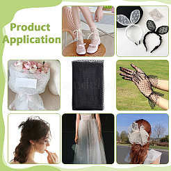 Сетчатая ткань из полиэстера&nbsp;DIY-WH0698-011A