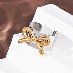 Открытые кольца манжеты из нержавеющей стали 304&nbsp;RJEW-H266-01GP-02