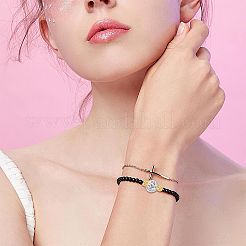 60 шт. двухцветные полые латунные бусины&nbsp;KK-YW0003-67