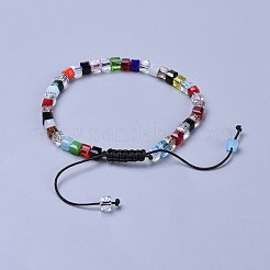 Nylon regolabile bracciali intrecciati cavo di perline&nbsp;BJEW-JB04229