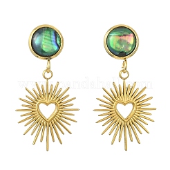 Boucles d'oreilles pendantes en acier inoxydable 304&nbsp;EJEW-JE07311-01