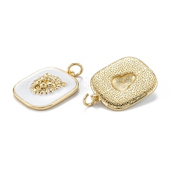 Настоящие позолоченные кулоны из латуни с эмалью 18k&nbsp;KK-A155-16G