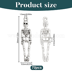 70 шт. Подвески из сплава в тибетском стиле&nbsp;TIBE-HY0001-11