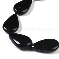 Нити бусин из натуральных черных драгоценных камней&nbsp;G-Q164-B01-03