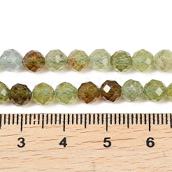 Естественный зеленый гранат бисер нитей&nbsp;G-B175-D12-5mm