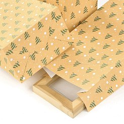 Sacs de bonbons en papier rectangle thème réveillon de noël&nbsp;CARB-G007-01C