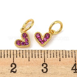 Покрытие стойки латунь микро-паве подвески из шамотного кирпича с кубическим цирконием&nbsp;KK-P245-02G-01