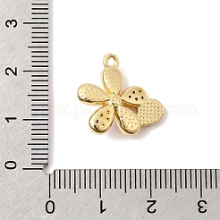 Pendentifs en laiton micro pavé de zircone cubique transparent pour la saint-valentin&nbsp;KK-Z160-07G