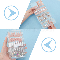 2 scatola portaoggetti in plastica per nail art per animali domestici&nbsp;MRMJ-UN0001-022
