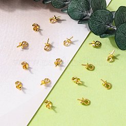 Вакуумное покрытие pvd нержавеющая сталь 304 чашка жемчужные штифты скобы булавки подвески&nbsp;LS-STAS-I120-56-G