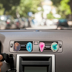 5 шт. зажимы для воздуховодов автомобиля из натурального агата&nbsp;HJEW-DC00112