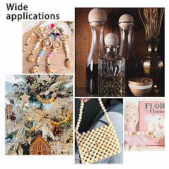 Бисер натуральный неокрашенный бук&nbsp;WOOD-PH0001-03