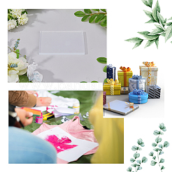 Rechteckige Kunststoff-Geldruckplatte für Kunst und Handwerk&nbsp;DIY-WH0622-096