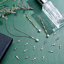 40 шт. 4-х цветные латунные соединительные звенья&nbsp;KK-PH0003-75