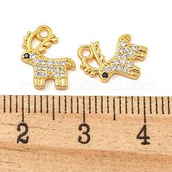 Рождественская тема латунные подвески с прозрачным кубическим цирконием&nbsp;KK-N254-28G