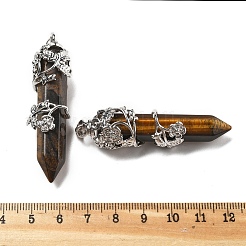 Натуральный тигровый глаз большие остроконечные подвески&nbsp;G-A172-16L