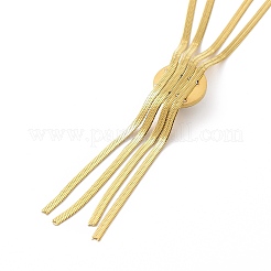 Collana lariat con ciondolo di perle acriliche&nbsp;NJEW-P271-03G-B