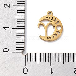 Echte 18 Karat vergoldete Anhänger aus 304er Edelstahl&nbsp;STAS-R003-02G-06