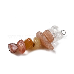 Cristal de cuarzo natural de color degradado&nbsp;PALLOY-JF02790-09