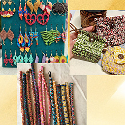 1 рулон экологически чистого корейского вощеного полиэфирного шнура&nbsp;YC-SP0001-03F