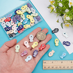 50шт фарфоровые бусины ручной работы&nbsp;PORC-ME0001-14