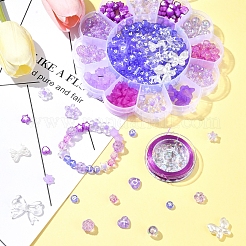 Наборы для изготовления браслетов из акрила и АБС-пластика с цветами и звездами «сделай сам»&nbsp;DIY-FS0006-51