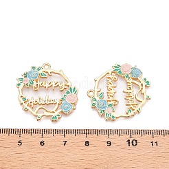Gestell Legierung Emaille Anhänger&nbsp;LS-ENAM-N056-369KCG-03