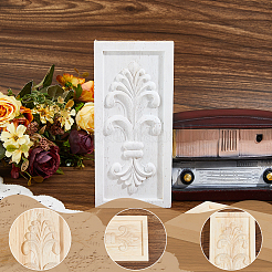 Резная накладка из каучукового дерева&nbsp;AJEW-WH0609-129A