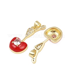 Латунные микро проложить кубического циркония подвески&nbsp;KK-C095-06G