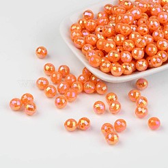 Sfaccettate colorate ecologiche poli stirene acrilico perline rotonde&nbsp;SACR-K001-6mm-73
