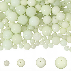 100 шт. 4 вида светящихся круглых стеклянных бусин&nbsp;GGLA-SC0001-20C