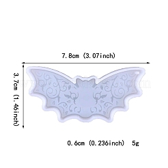 Stampi per decorazione di ciondoli di Halloween in silicone alimentare per pipistrelli&nbsp;SIMO-PW0006-054