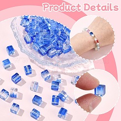 100 шт. прозрачные стеклянные бусины для выпечки&nbsp;DGLA-YW0001-35D