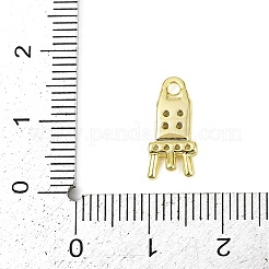 Латунные микропаве прозрачные подвески с фианитом&nbsp;LS-KK-L238-15G