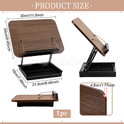 Leggio girevole in legno regolabile rettangolare per supporto di lettura&nbsp;AJEW-WH0817-083