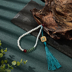 Ремни для мобильных телефонов из стекла и дерева&nbsp;HJEW-MA00036