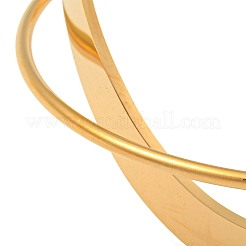 Bracciale rigido semplice in acciaio inossidabile 304&nbsp;BJEW-B076-02G