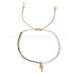 Geflochtene Perlenarmbänder aus Glasperlen im Bohème-Stil&nbsp;LS-EC2544