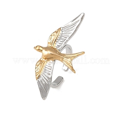 Регулируемые манжеты из нержавеющей стали 201 с открытыми кольцами для женщин&nbsp;LS-RJEW-B156-01GP