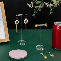 2 set di 2 espositori per gioielli in acrilico a forma di T&nbsp;AJEW-FG0001-63A