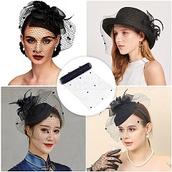 Elastische Deko-Mesh-Bänder aus Polyester&nbsp;DIY-GF0009-01A