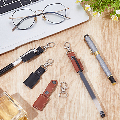 4 шт. 2 цвета искусственная кожа чехол для ручки подвеска украшения для мужчин и женщин&nbsp;KEYC-GA0001-48