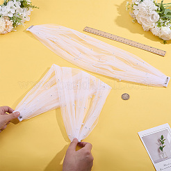 1 Paar Polyester-Schulterschals für die Braut&nbsp;AJEW-ME0002-94A