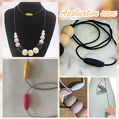 Schmuckherstellungssets mit Sollbruchverschlüssen aus Kunststoff und geflochtenen Nylonfäden&nbsp;DIY-PH0029-26