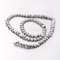 Electroplate non magnetici ematite sintetico fili di perline&nbsp;G-F300-24B-F01