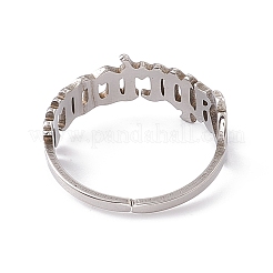 Bague ouverte constellation en acier inoxydable 304 anti-ternissement pour femme&nbsp;RJEW-C035-01D-P